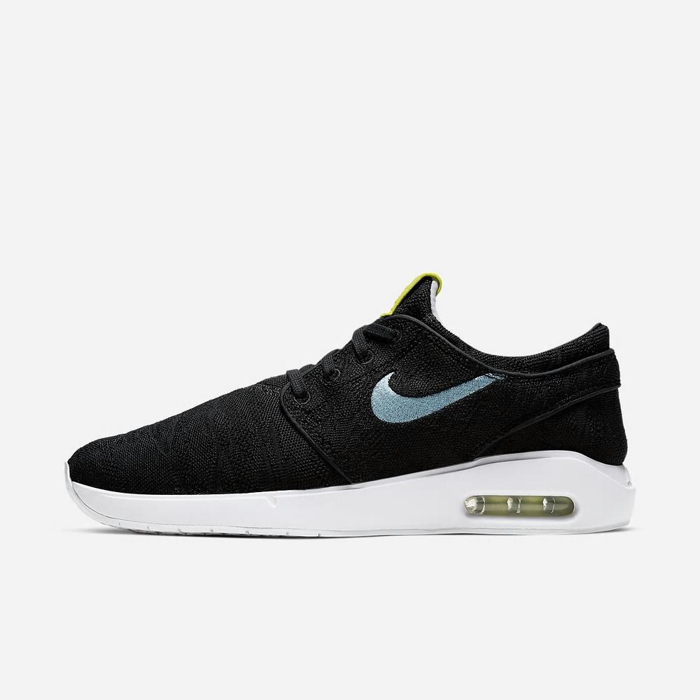 Chaussure De Skate Nike SB Air Max Stefan Janoski 2 Noir 7048-196 Off Noir/Light Thistle/Bright Cactus/Cerulean Homme | SNY-32621584